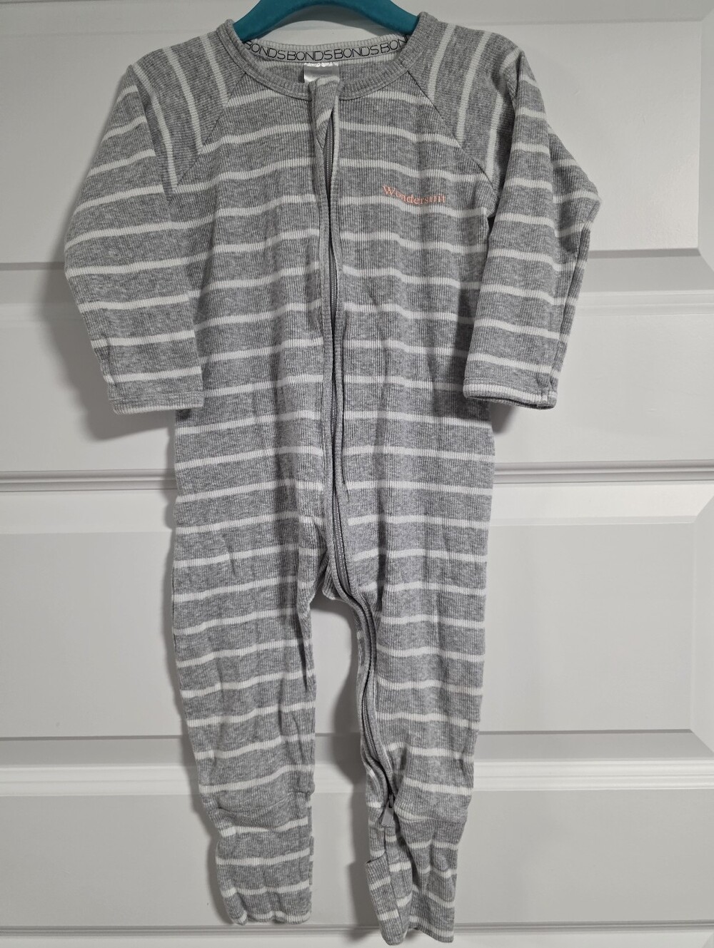 Bonds Ribbed Striped Wondersuit